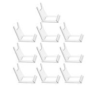 PATKAW Support à Assiettes en Plastique 10pcs pour Rangement et Exposition Éclairage Led, Cuisine et Collection D'objets Décoratifs