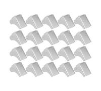 PATKAW Supports d'étagères 20 Clips métalliques argentés, compatibles avec rayonnage modulable, pour armoires et espaces de Rangement en Bureau et bibliothèque