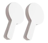 PATKAW Tableau Blanc Effaçable Adhésif Portable en Papier Blanc Réutilisable pour Bureau et Démonstrations Pédagogiques, Pack de 30 Pièces au Design Moderne Minimaliste