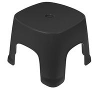 PATKAW Tabouret Noir en Pvc Stable et Antidérapant pour Salle de Bain et Chambre, Marchepied Ergonomique Favorisant la Position Accroupie Naturelle