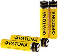 PATONA 4x Piles Rechargeables AAA LR3 900mAh