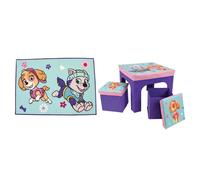 PAT'PATROUILLE FILLE - Lot tapis + table et tabourets