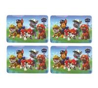 PAT'PATROUILLE - Lot de 4 sets de table pour enfants et bébés Bleu G