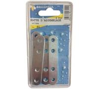 Patte d'assemblage - acier - 80 mm - sachet de 4