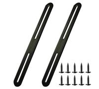 Patte de Fixation D'assemblage 360 x 24mm Pattes de FixationInox 2Pcs | Pattes D'assemblage Noir Épaisseur 2,8 mm Surface Brossée pour Réparation Connexion Fixations Meubles