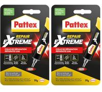 Pattex 100% Repair Extreme- Colle multi-matériaux ultra résistante en gel- tube 20 gr (Lot de 2)