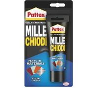 Pattex Millechiodi Esterni & Interni, adesivo extra forte per montaggi esterni, adesivo resistente per legno, ceramica, metallo, con presa immediata, 1x100g blister