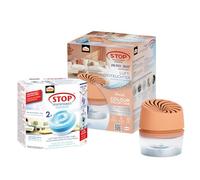 Pattex AERO 360° Déshumidificateur compact Peach Colour Collection et 3 recharges de 450 g, réduit l'humidité et les mauvaises odeurs, appareil avec 3 recharges