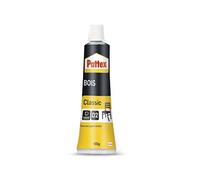 Pattex Bois Classic, colle à bois hautement résistante, colle vinylique pour montage, assemblage, placage ou contrecollage sur supports en bois, colle blanche, tube de 60 g