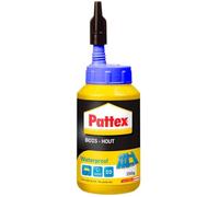 Pattex Bois Hout Waterproof, Biberon de colle à bois résistante, Colle vinylique pour montage, assemblage, placage ou contrecollage en milieu humide et chaud, 250 g