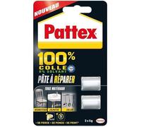 Pattex Pâte à réparer époxy bi-composante multi-usages, peignable & ponçable, 2 X