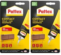 Pattex Colle contact type néoprène- Formule Gel tous matériaux- tube 50 gr (Lot de 2)