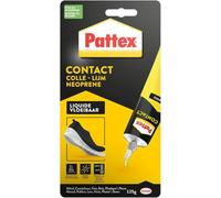 Pattex Colle contact type néoprène- Formule Liquide tous matériaux- tube 125 gr (Lot de 5)