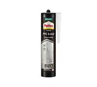 Pattex - Colle Fixation PVC & Alu (cartouche de 450 g) - Colle blanche haute performance flextec multi-matériaux - Mastic résistant à l'eau pour intérieur & extérieur