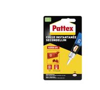 Pattex Colle Unirapide Supergel, forte instantanée, formule gel transparente, tube 3 g