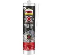 Pattex Colle mastic Flextec Tout-en-1 polymère intérieur/extérieur Blanc 389 g cartouche