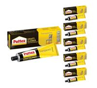 Pattex Colle puissante Classic, Colle époxy extrêmement forte pour une résistance maximale, colle universelle pour une utilisation universelle, colle haute chaleur, 6 x 50 g