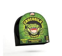 Pattex Crocodile Power Tape, puissant ruban adhésif toile 2 fois plus épais, ruban extra fort noir pour les réparations, ruban adhésif pour de nombreux matériaux, 30 m x 50 mm