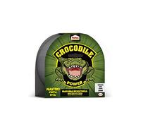 Pattex Crocodile Power Tape Ruban adhésif double épaisseur extra fort gris pour réparations, 30 m x 50 mm