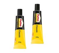 Pattex Kraftkleber Classic, 2 x 125 g Colle extrêmement Forte pour Une résistance maximale, Colle Universelle pour Une Utilisation Universelle, Colle très résistante à la Chaleur