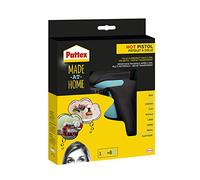 Pattex Made at Home Pistolet à colle, colle pour les travaux de bricolage créatifs, kit comprenant 1x pistolet à colle et 6x bâtons de colle chaude de 11 mm de diamètre
