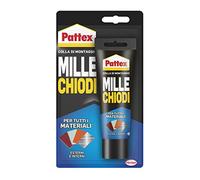 Pattex Millechiodi Esterni & Interni, adesivo extra forte per montaggi esterni, adesivo resistente per legno, ceramica, metallo, con presa immediata, 1x100g blister