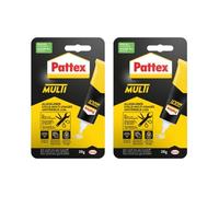 PATTEX Multi - Colle multi-usages tous matériaux sans solvant - Tube 20g (Lot de 2)