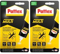 PATTEX Multi - Colle multi-usages tous matériaux sans solvant - Tube 50g (Lot de 2)