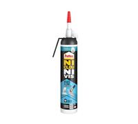 Pattex Ni Clou Ni Vis, Colle Mastic Résiste à l'Eau, Tube MSP 326g, Blanc | Colle de fixation, Mastic blanc polymère, Multi-matériaux, Flextec, Résistant eau & UV, Repositionnable, Prêt à l'emploi