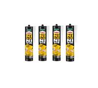 Pattex Ni Clou Ni Vis | Extra Fort & Rapide (cartouche de 380 g) - de fixation à maintien immédiat - rapide pour usage intérieur - blanche surpuissante (Lot de 4)