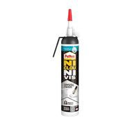 Pattex Ni Clou Ni Vis Fix Crystal, colle de fixation de haute qualité, mastic transparent multi-supports, colle forte multi-usages, aérosol de 210 g
