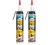 Pattex - Ni Clou Ni Vis Fix Idéal Bois (aérosol prêt à l'emploi 266 g) - Colle de fixation surpuissante et rapide pour une prise instantanée (Lot de 2)