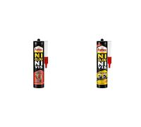 Pattex Ni Clou Ni Vis Tous Matériaux Objets Lourds, Colle de fixation forte tous supports, colle de construction, cartouche de 460 g & Ni Clou Ni Vis, colle de fixation surpuissante, cartouche 380 g