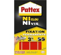 Pastille adhésive blanche Pattex 3 kg - Etui de 10