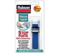 Rubson Pâte à reboucher Stop Fuite – époxy bi-composante auto-durcissante, résistante à l'eau 64 g