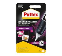 Pattex Perfect Pen, colle instantanée extra forte et précise pour un dosage précis, super colle stylo pour des matériaux comme le bois, le caoutchouc et la porcelaine, 1x stylo de 3 g