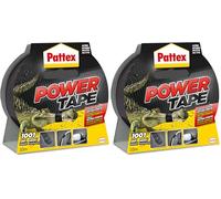 Pattex Power Tape 50x10 m. Negro (Lot de 2)
