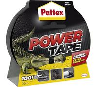 Pattex Ruban adhésif Power Tape – Extra-fort, toilée & étanche – Noir 25 m x 50 mm
