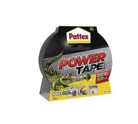 Pattex Power Tape, Ruban adhésif gris de 25m, extra fort pour charges lourdes, Bande adhésive toilée tous supports, Rouleau adhésif étanche