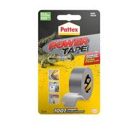 Pattex Power Tape, Ruban adhésif gris de 5m extra fort pour charges lourdes, Bande adhésive toilée tous supports, Rouleau adhésif étanche
