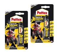 Pattex Repair Extreme, 2X 20 g Tube de Colle Universelle Non rétractable et Flexible, Colle de réparation résistante à la température, Colle Forte pour l'intérieur et l'extérieur
