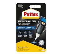 Pattex Super Glue Ultra Gel Matic, colle extrêmement puissante et flexible, 3 g de colle universelle résistante aux chocs et à l'eau pour le papier, le bois, le plastique et le métal