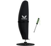 PATWING Housse Parasol Deporte 600D Oxford Imperméable，Noir：190x30x81/46cm | Avec Tige De Support, Résistante Aux Intempéries, Anti-Poussière, Coupe-Vent, Pour Parasols Déportés Extérieurs