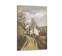 Paul Cezanne (The House of Doctor Gachet) Impression sur toile classique pour décoration murale d'intérieur moderne 20 x 30 cm