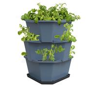 PAUL POTATO Kit de démarrage pour tour à pommes de terre, bleu (3 étages) | Tours à pommes de terre de Gusta Garden