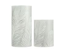 Pauleen 2 Bougies Cosy Feather Candle 0,02w 4lm 2800k Pile Minuterie Cire Gris