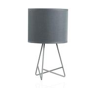 Pauleen 480.00 48000 Shiny Star Max. 20W luminaire à Poser E14 Lampe de Chevet Grise 230V métal/Tissu sans Ampoule, Gris
