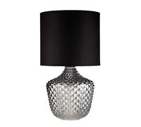 Pauleen Lampe À Poser Brilliant Jewel Max20w E27 Verre/Tissu Ver Fumé/Nr 230v