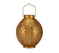 Pauleen 48176 Lanterne balcons ou Jardins Sunshine Aura, doré, éclairage extérieur, métal, Solaire 3000K, 0.016 W