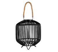 Pauleen 48177 48178 Lanterne balcons ou Jardins Sunshine Delight, Noir, Gris, éclairage extérieur, Plastique, rotin, métal, Solaire 3000K, Polyrattan, 0.02 W